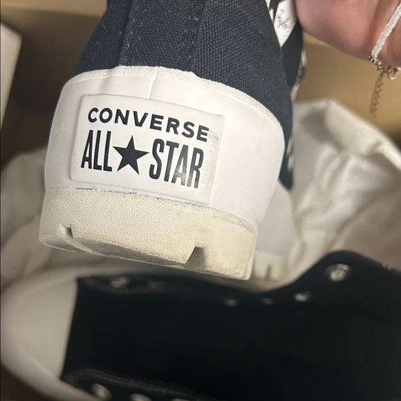 Converse Black and White Women's Sneakers - Picture 3 of 3